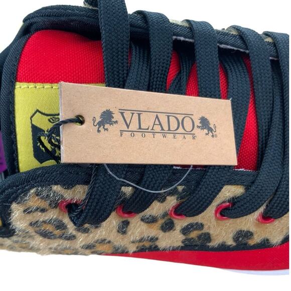 Vlado Spectro 3 Limited Edition Flames Mens Shoes Sz 11 Leopard Print Multicolor - Picture 10 of 13